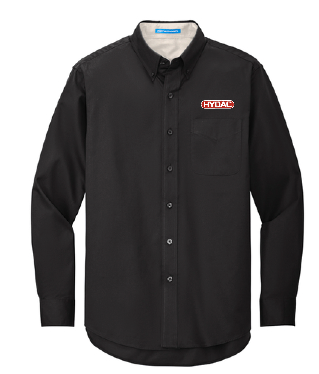 Black Port Authority® Long Sleeve Easy Care Shirt